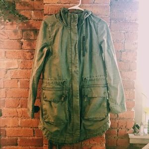 H&M Khaki Green Utility Jacket